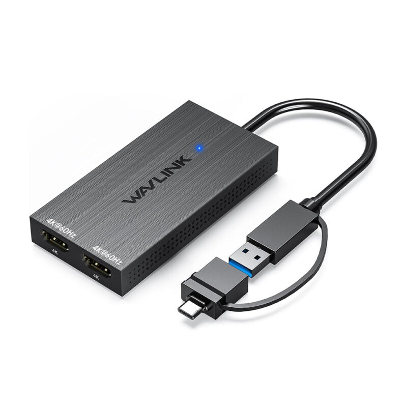 Wavlink Adaptador USB C/A para Dual HDMI 4K 60Hz Monitor
