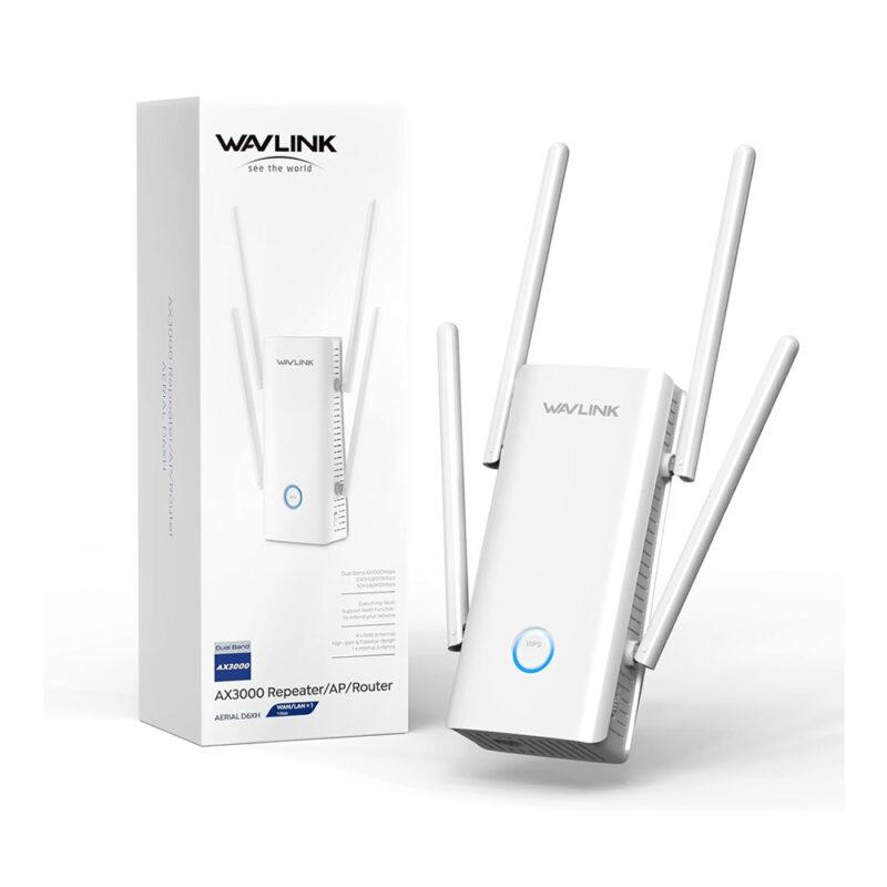 Roteador Wavlink AX3000 Extensor WiFi 6 Dual Band 5 Antenas