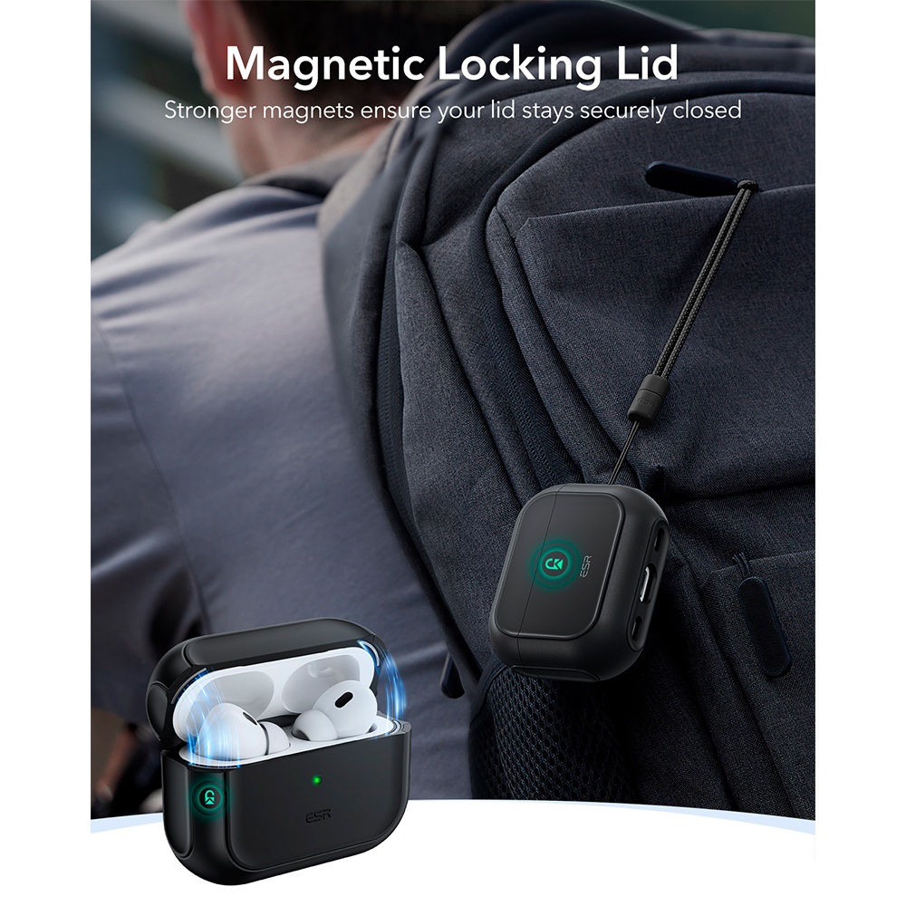 ESR Orbit Capa AirPods Pro 2 Case Proteção Preta