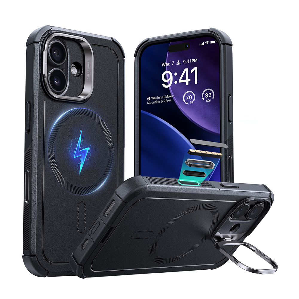 Capa ESR iPhone 17 Halolock Cyber Armor Suporte MagSafe