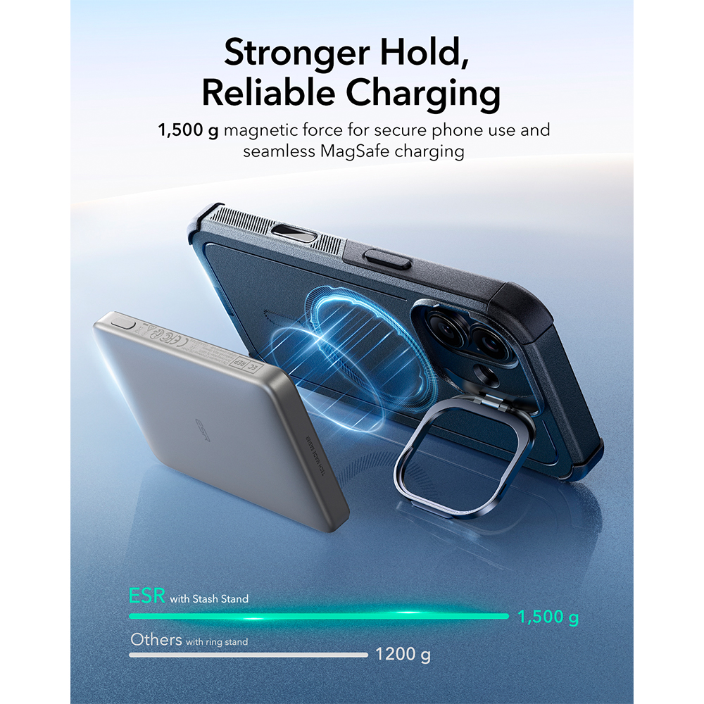 Capa ESR iPhone 17 Halolock Cyber Armor Suporte MagSafe