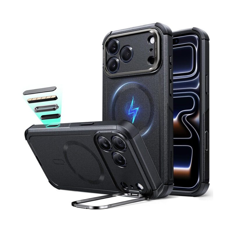 Capa ESR iPhone 17 Pro Halolock Suporte Stash Botão Câmera