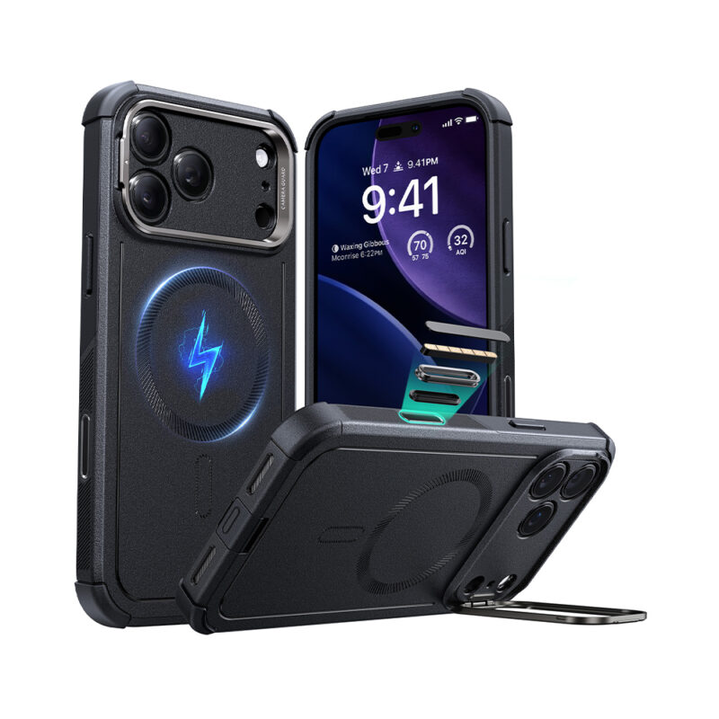 ESR Capa iPhone 17 Pro Max Halolock Cyber Armor Stash Stand