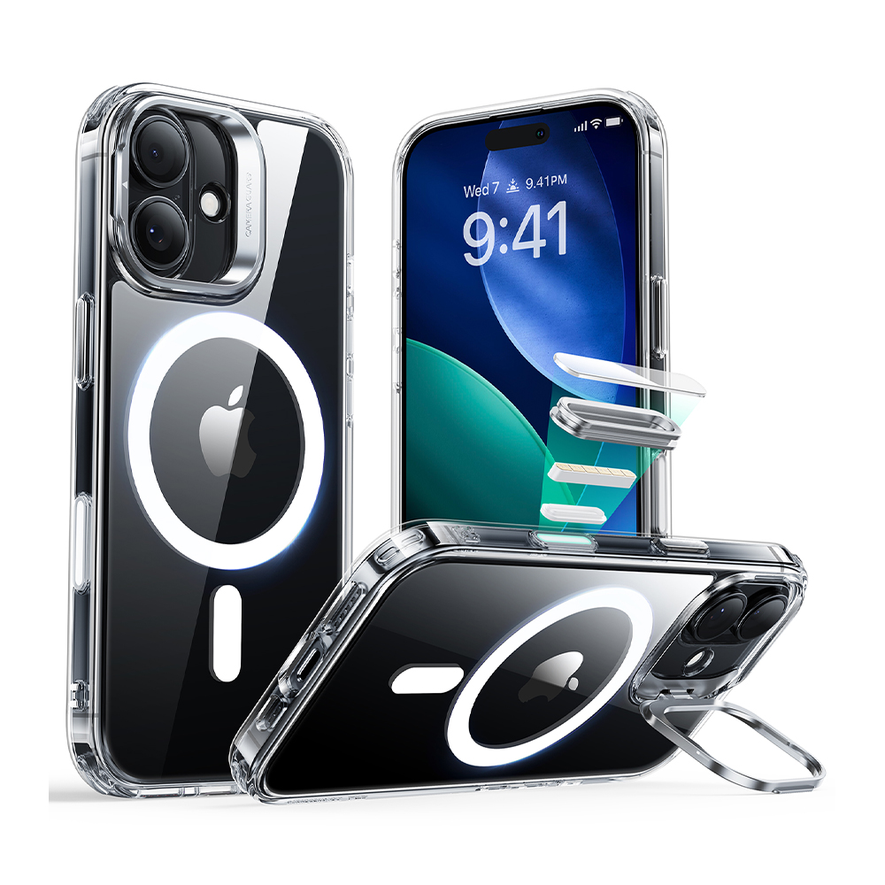 Capa ESR iPhone 17 Halolock Suporte Proteção Transparente