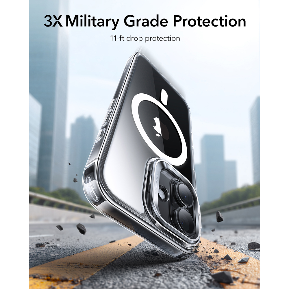 Capa ESR iPhone 17 Halolock Suporte Proteção Transparente