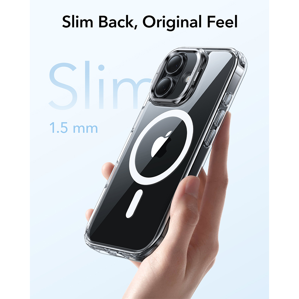 Capa ESR iPhone 17 Halolock Suporte Proteção Transparente