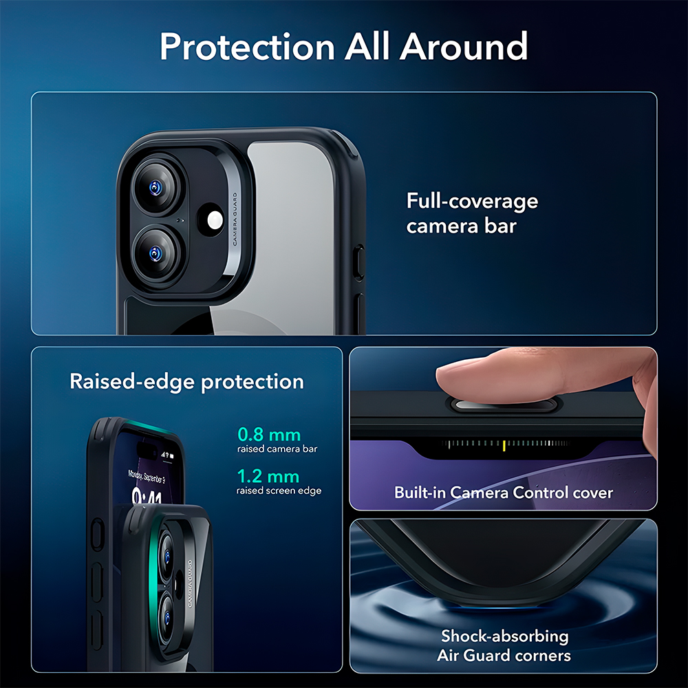 Capa ESR iPhone 17 Halolock Híbrida C/ Botão Câmera