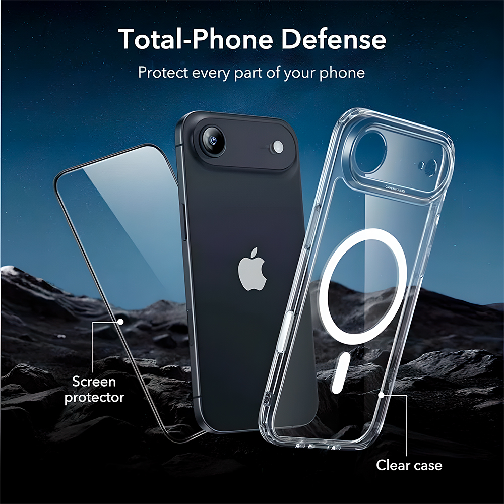 Capa ESR iPhone 17 Halolock Transparente Botão Câmera