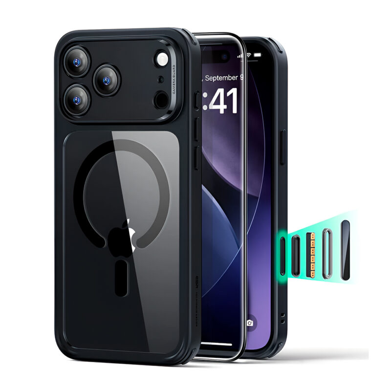 ESR Capa iPhone 17 Pro Max Halolock Botão Câmera Película