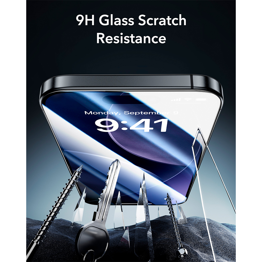 Película ESR Armorite UltraFit iPhone 17/16 Pro 2 Pack