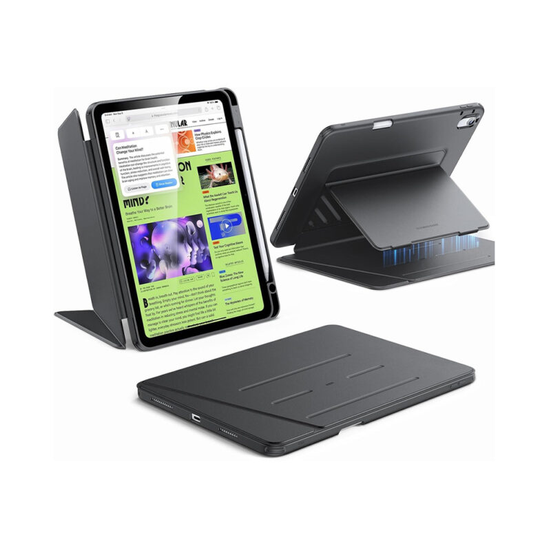 Capa ESR Para iPad Air 11 pol M3 M2 5ª 4ª Geração Preta