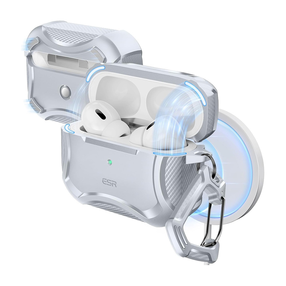 Capa ESR AirPods Pro 2 MagSafe Anti-Queda Magnética Cinza