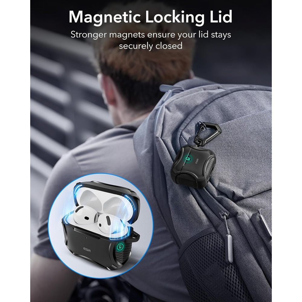 Capa ESR Para AirPods 4 (2024) Com MagSafe Preta