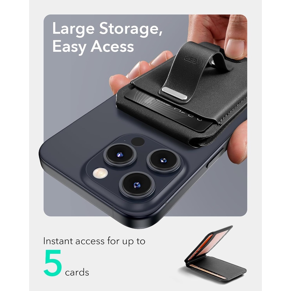 Carteira MagSafe ESR Suporte Cartões Loop P/iPhone 12 A 16
