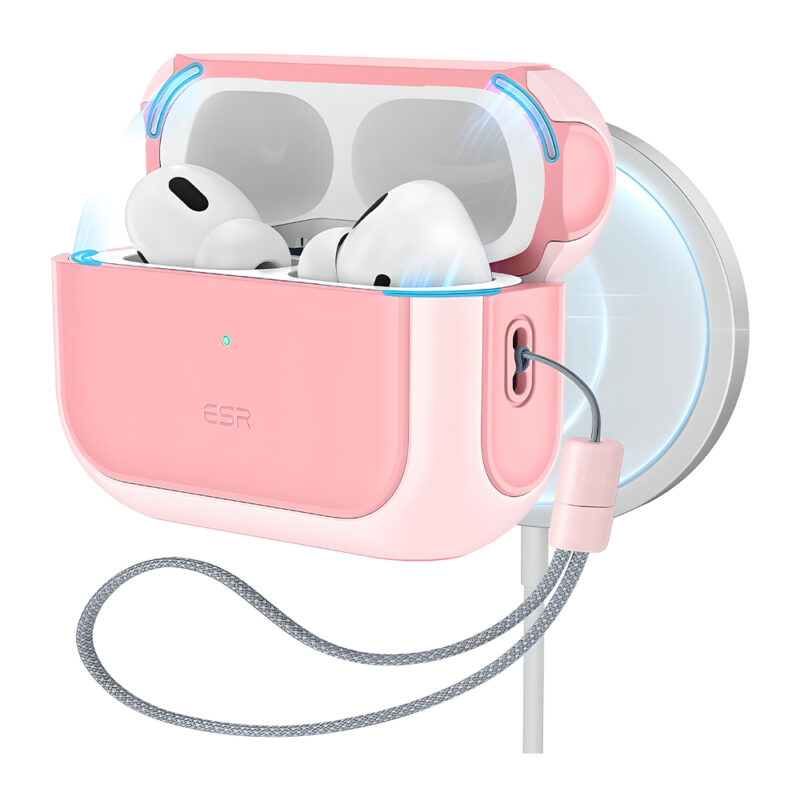 Capa ESR AirPods Pro 2ª Geração Proteção Anti Queda Rosa