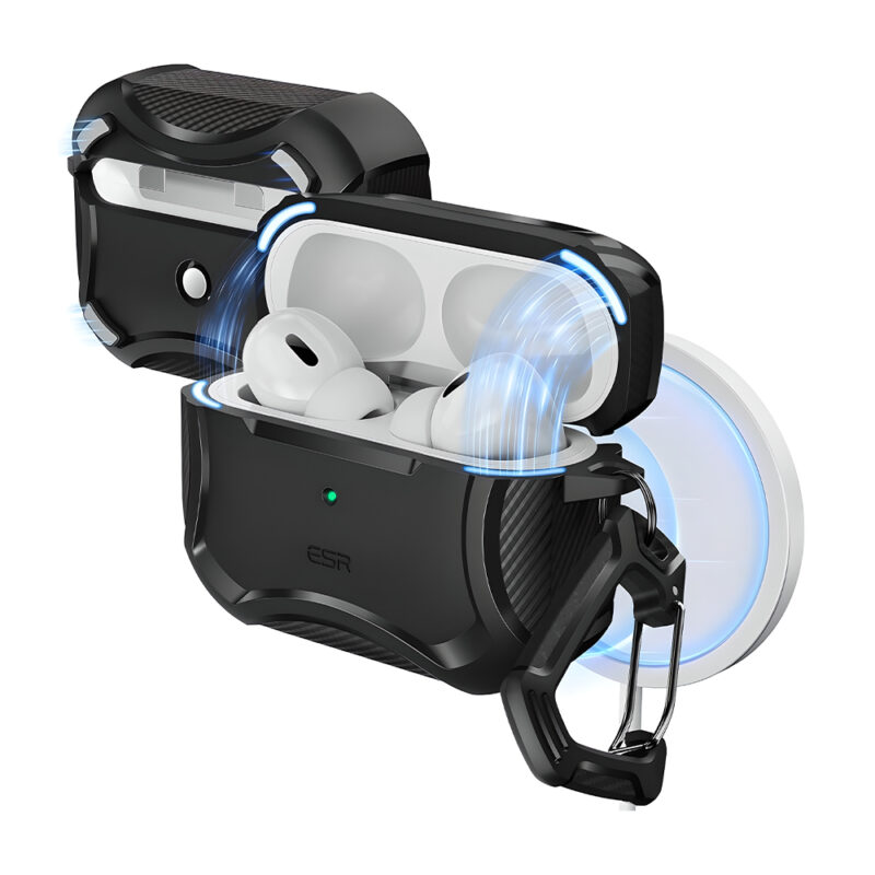 ESR Capa AirPods Pro 2 Geração MagSafe Preto Proteção