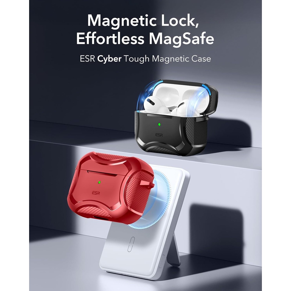 Capa ESR AirPods Pro 2 Anti Queda Magsafe Kit Limpeza