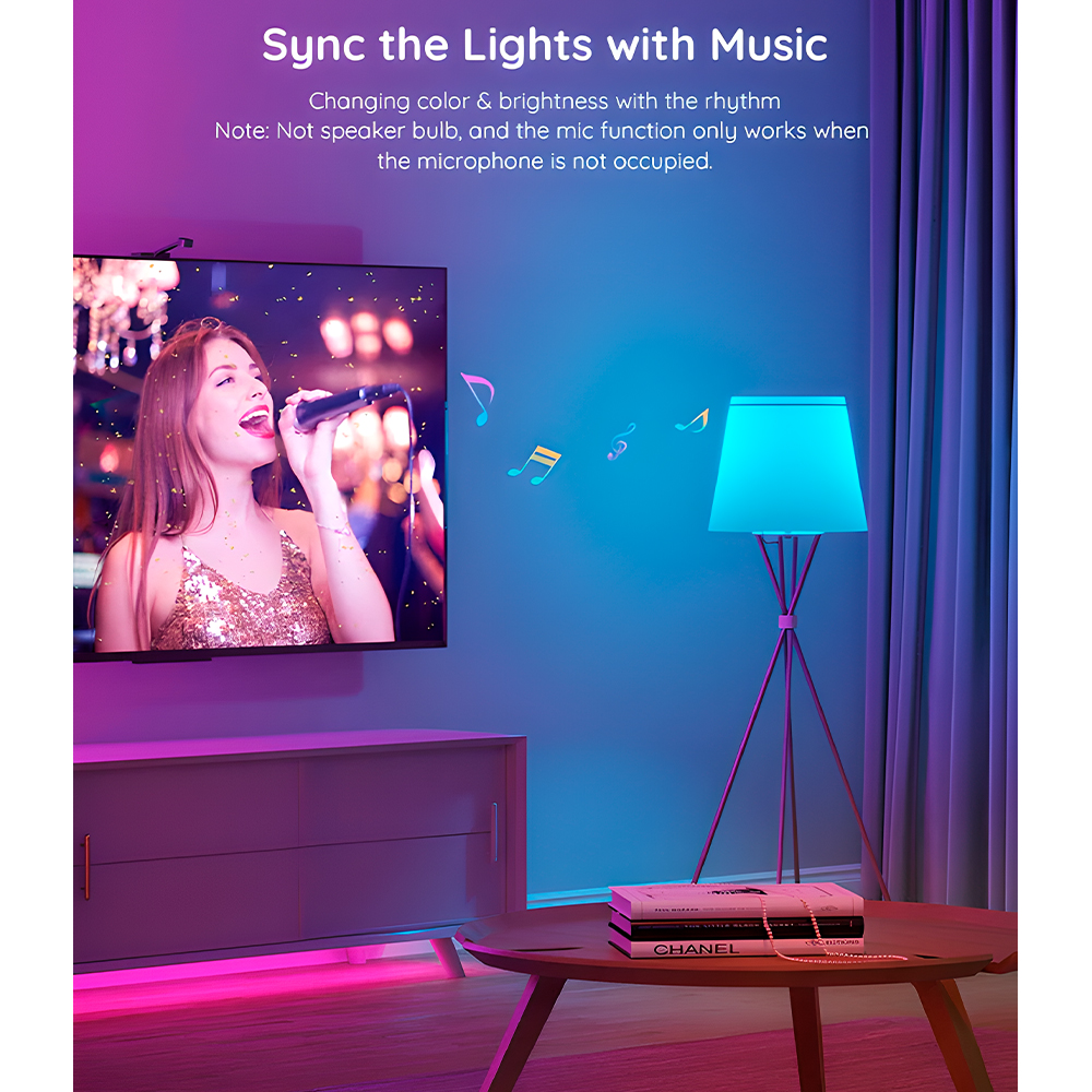 Lâmpada Inteligente Govee RGBWW WiFi Bluetooth A19 Bivolt