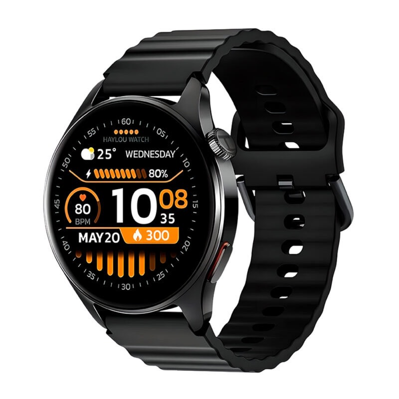Haylou Smartwatch Watch 4S BT5.3 GPS Tela 1.43 pol Preto