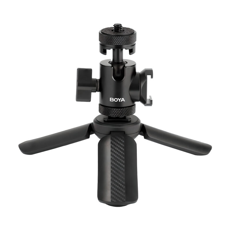 Suporte Mesa Microfone Boya Magic Mini Tripé Ajustável