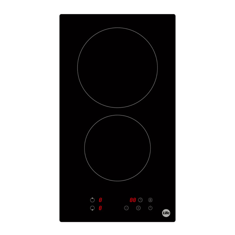 Cooktop Indução Life 2 Bocas 30cm Vidro Cerâmico Preto