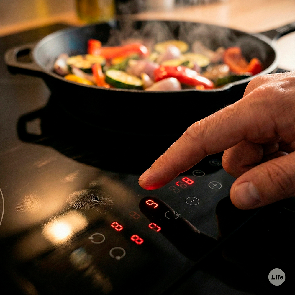 Cooktop Cerâmica Life 4 Zonas Preto 60cm Vitrocerâmica