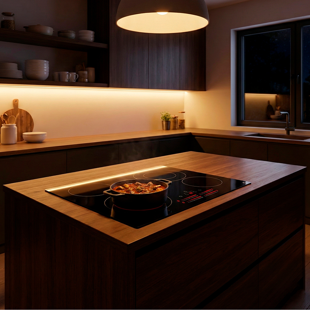 Cooktop Life Vitrocerâmico com 4 Bocas 60cm Preto Moderno