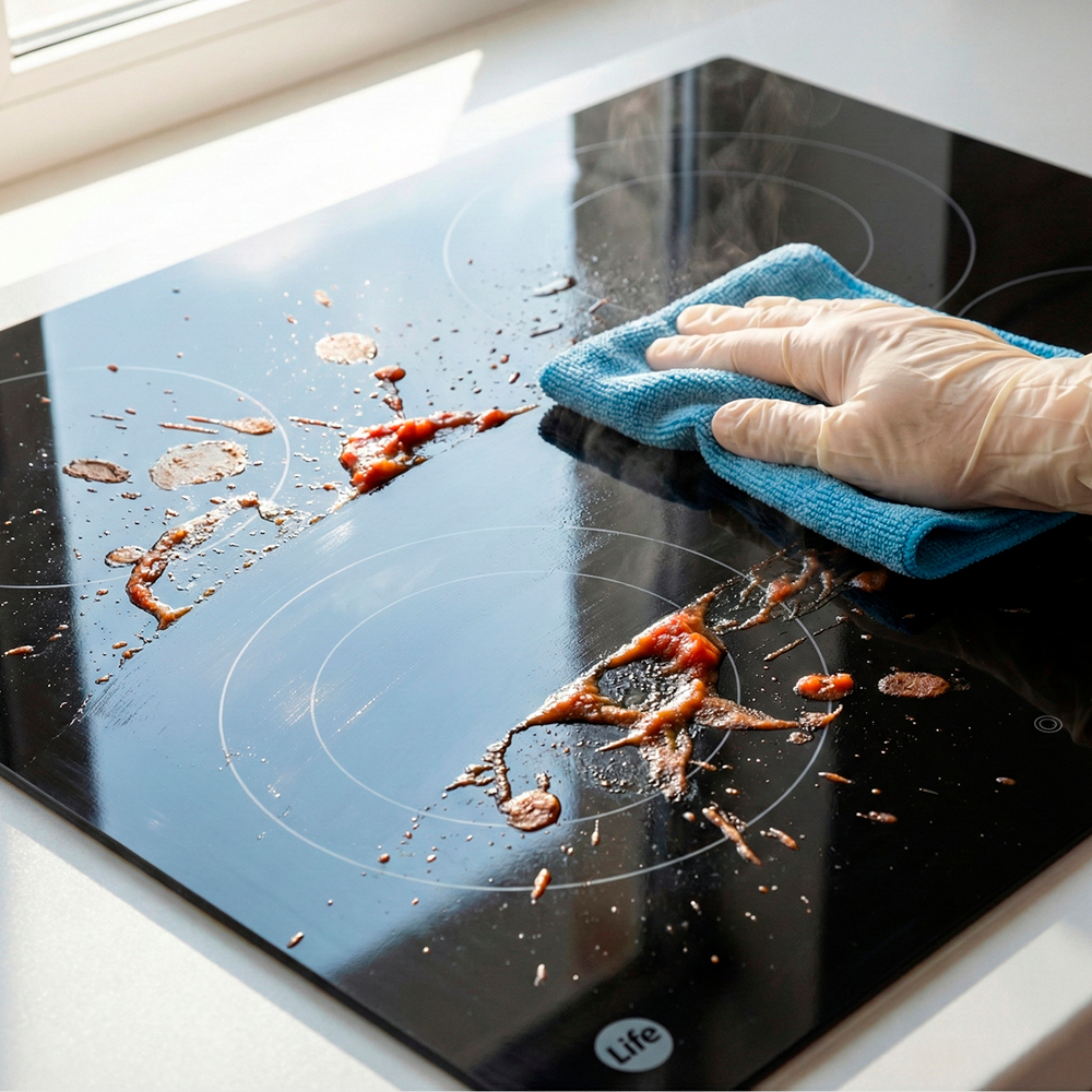 Cooktop Life Vitrocerâmico com 4 Bocas 60cm Preto Moderno