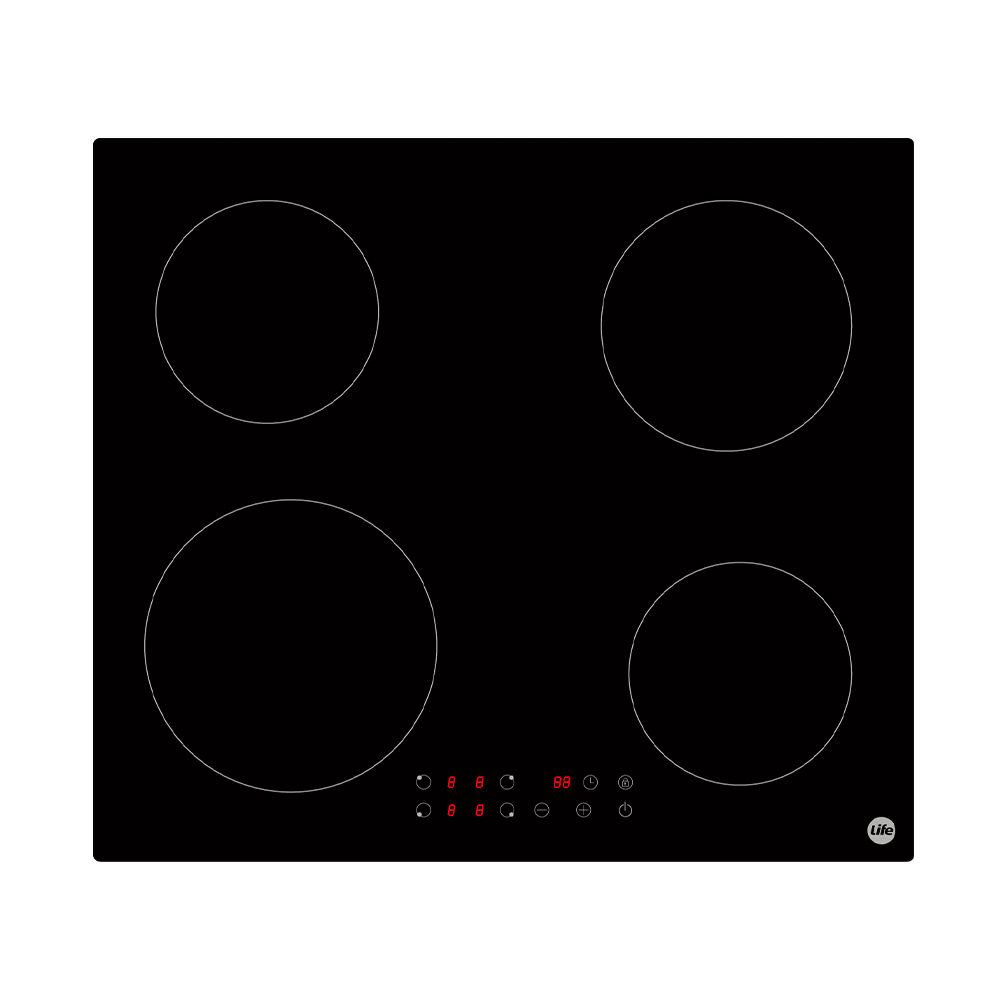 Fogão de Indução Life Cooktop Vidro Cerâmico Touch Cozinha