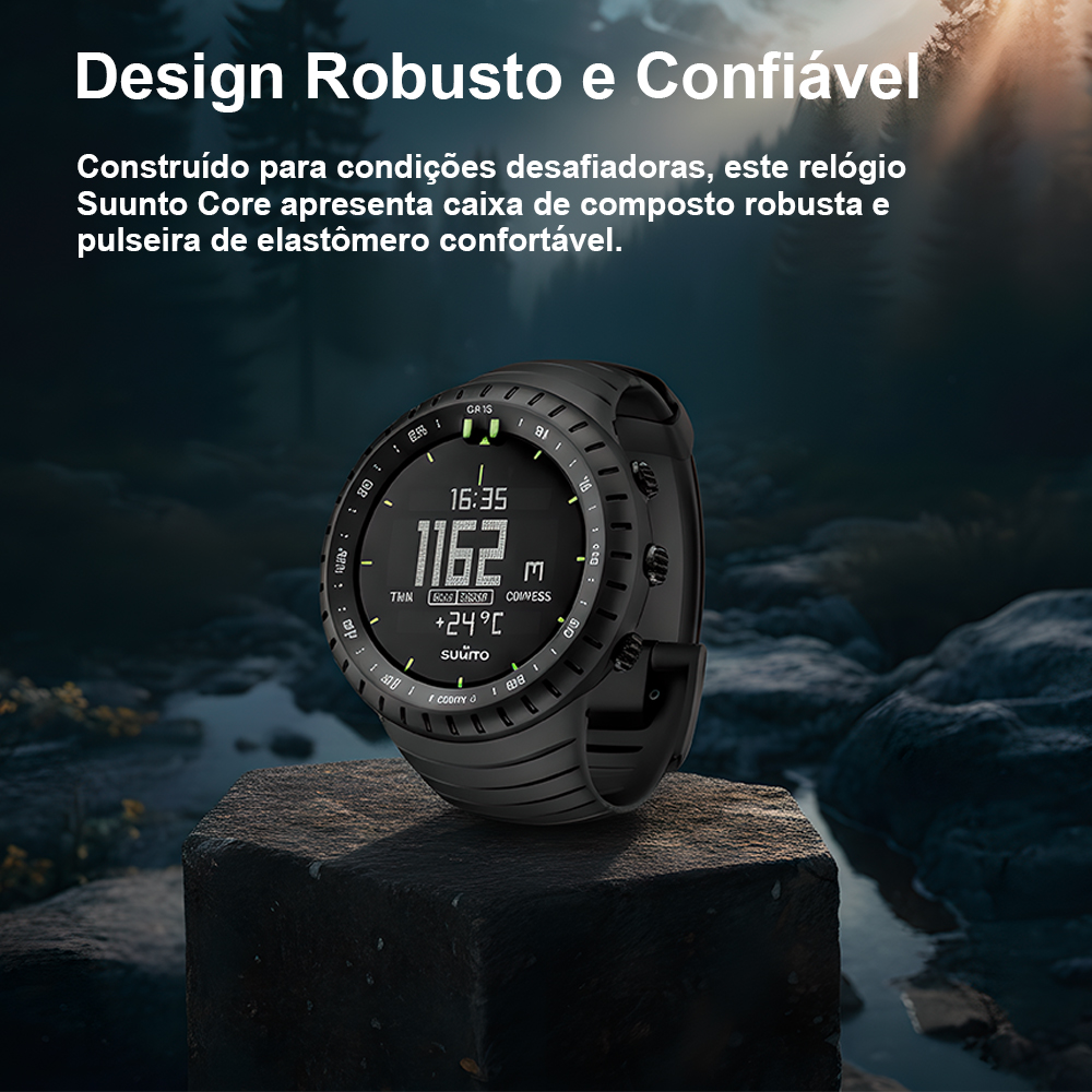 Relógio Smartwatch Suunto Core Classic All Black Esportivo