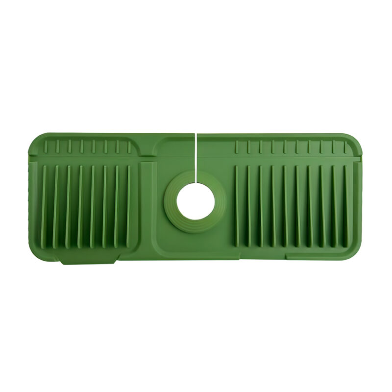 Life Tapete Protetor de Pia Silicone Verde Antiderrapante