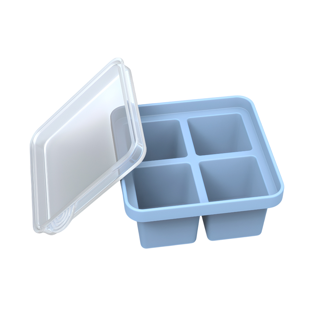 Bandeja Kuhu RU017 P/ Alimentos E Gelo C/ Tampa Azul