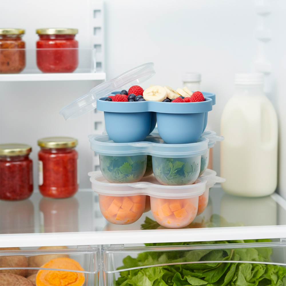 Kuhu Bandeja De Armazenamento De Alimentos E Gelo Azul