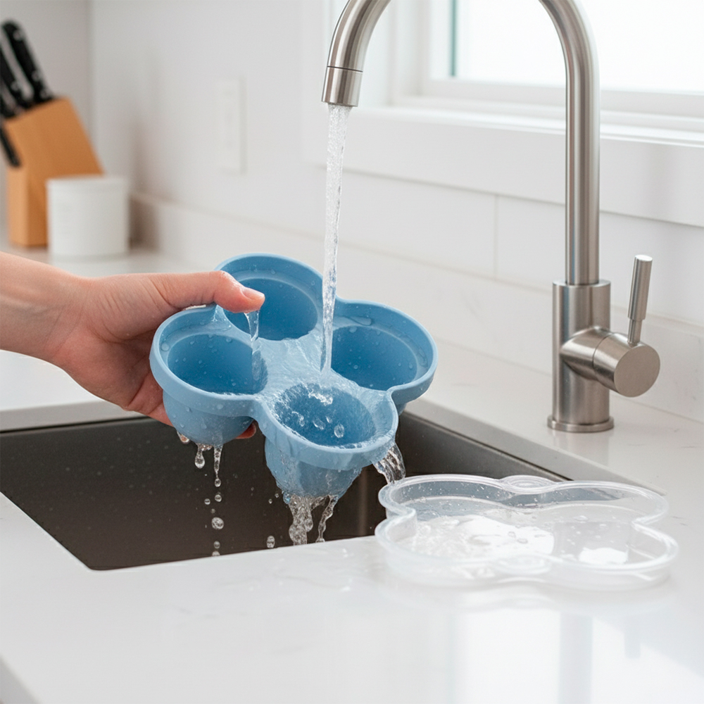 Kuhu Bandeja De Armazenamento De Alimentos E Gelo Azul