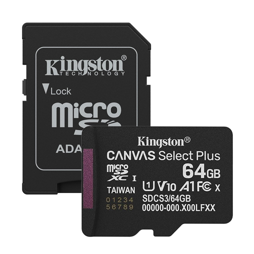 Cartão de Memória Kingston Select Plus 64GB Micro Sd c/Adap