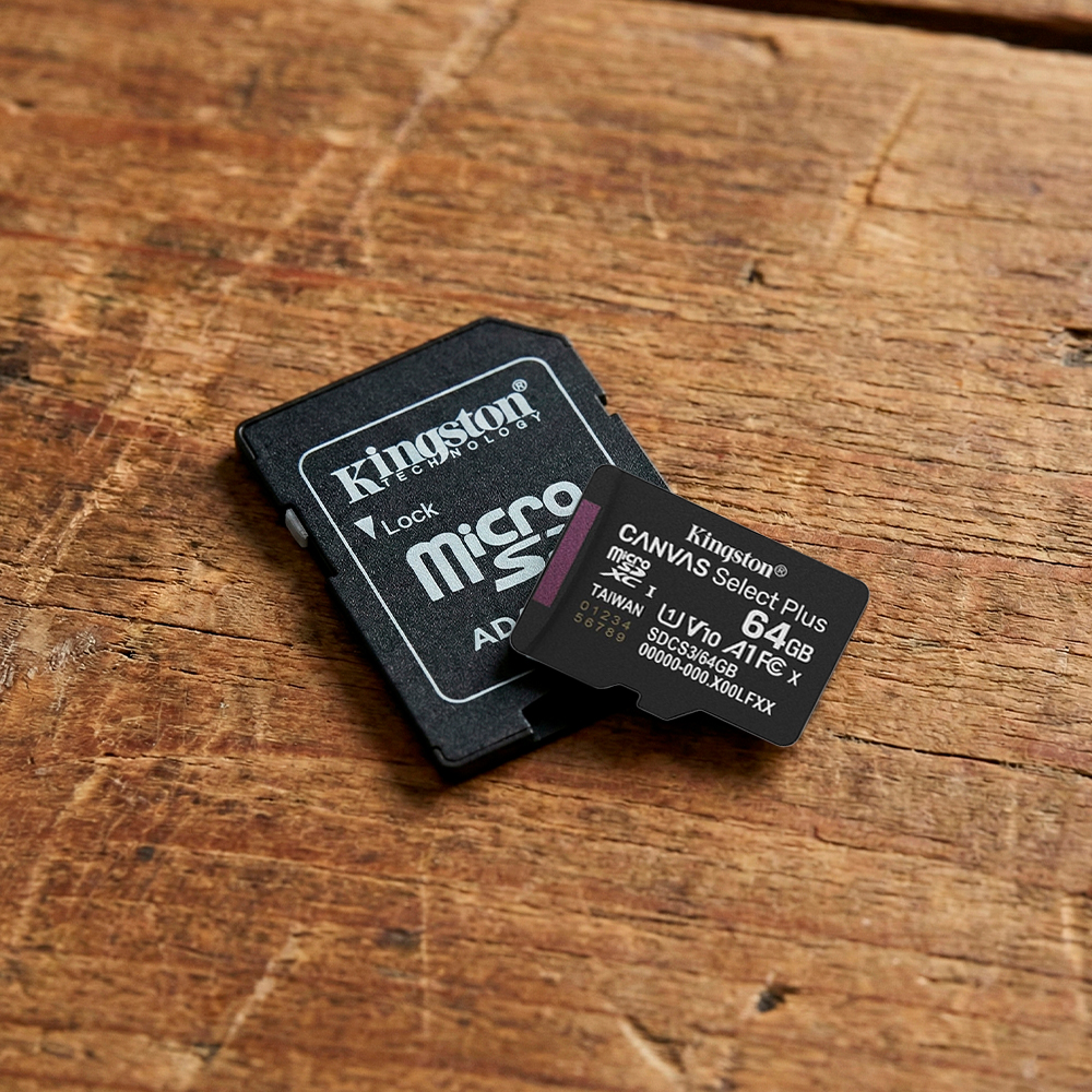Cartão de Memória Kingston Select Plus 64GB Micro Sd c/Adap