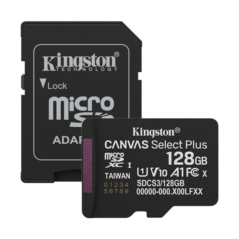 Cartão de Memória Kingston Select Plus 128gb Micro Sd c/Adap