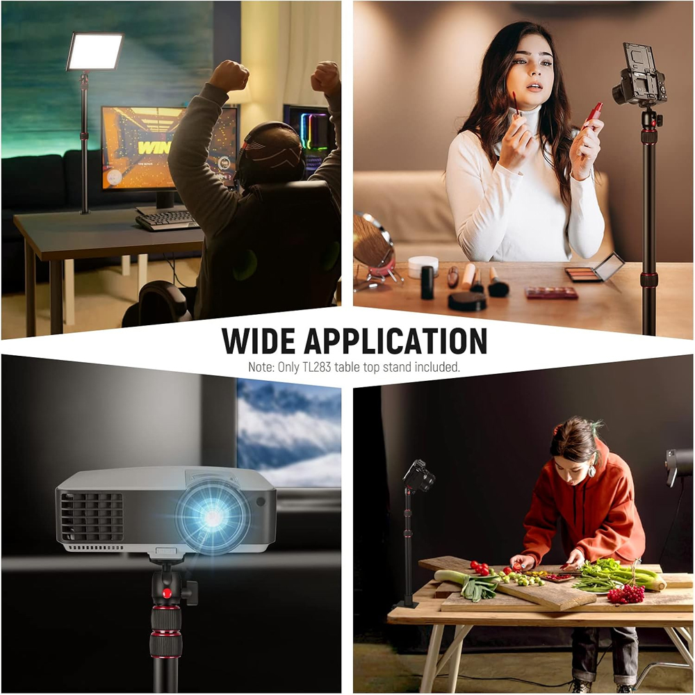 Suporte de Mesa Câmera Neewer 1/4" Cabeça Esférica Preto