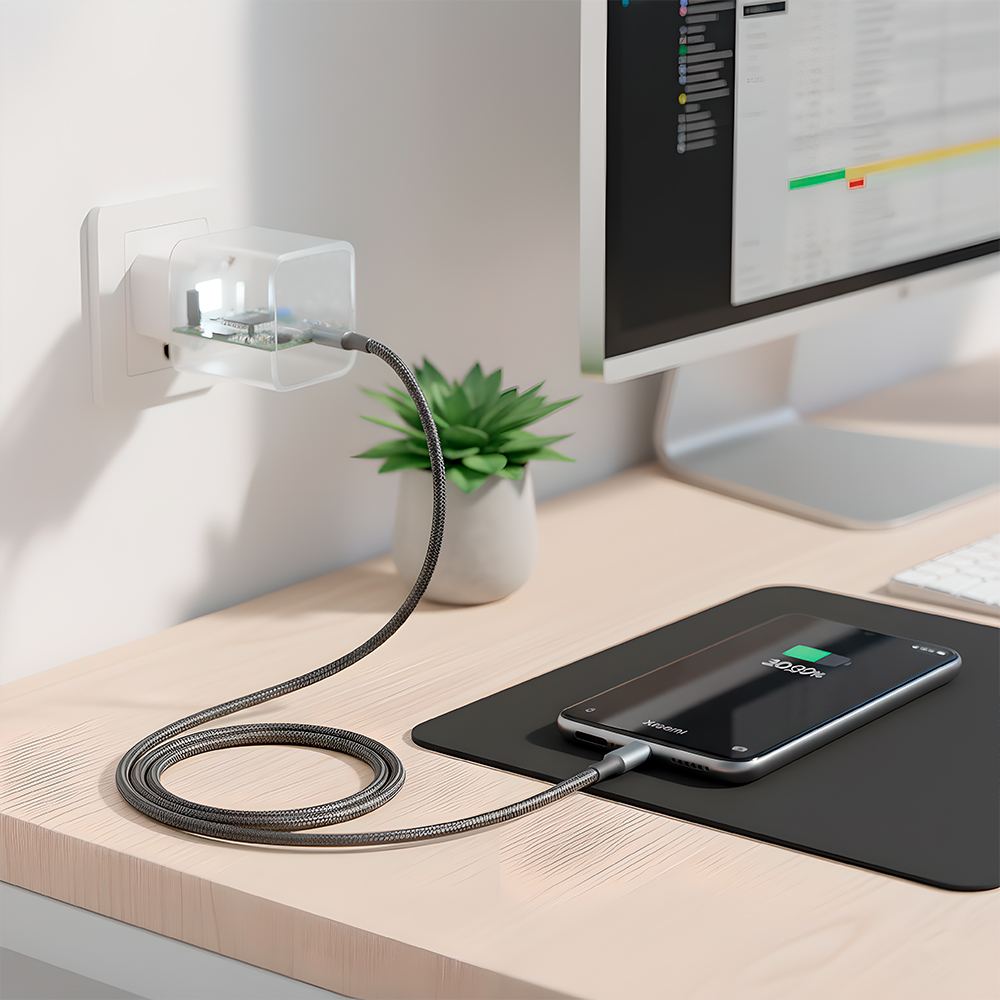 Carregador de Parede Life GaN 33W USB C/A Carga Rápido