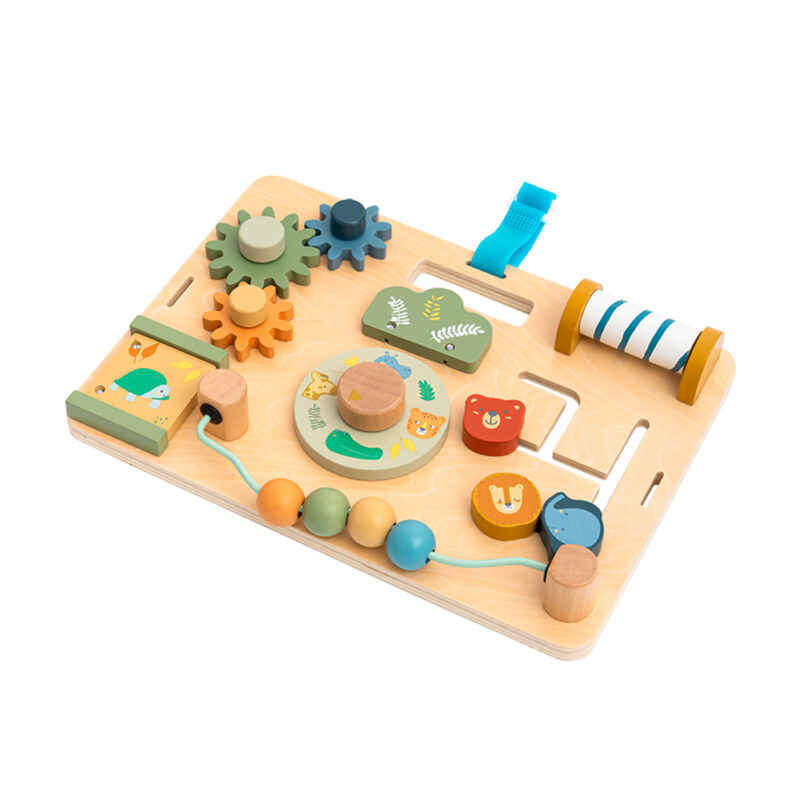 Phoohi Safari Busy Board: Brinquedo Educativo Montessori