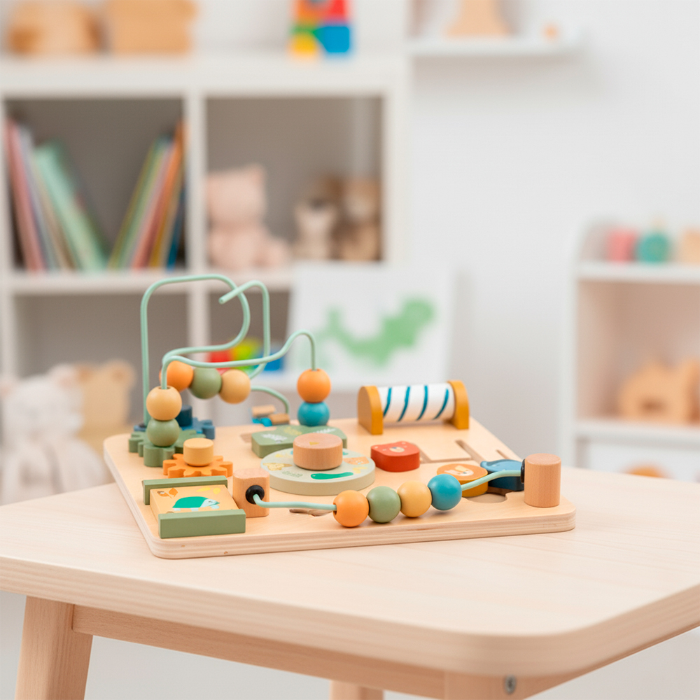 Phoohi Safari Busy Board: Brinquedo Educativo Montessori