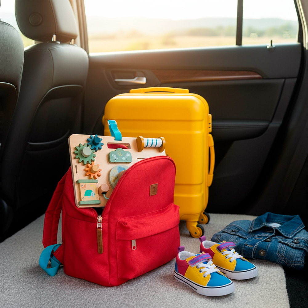 Phoohi Safari Busy Board: Brinquedo Educativo Montessori