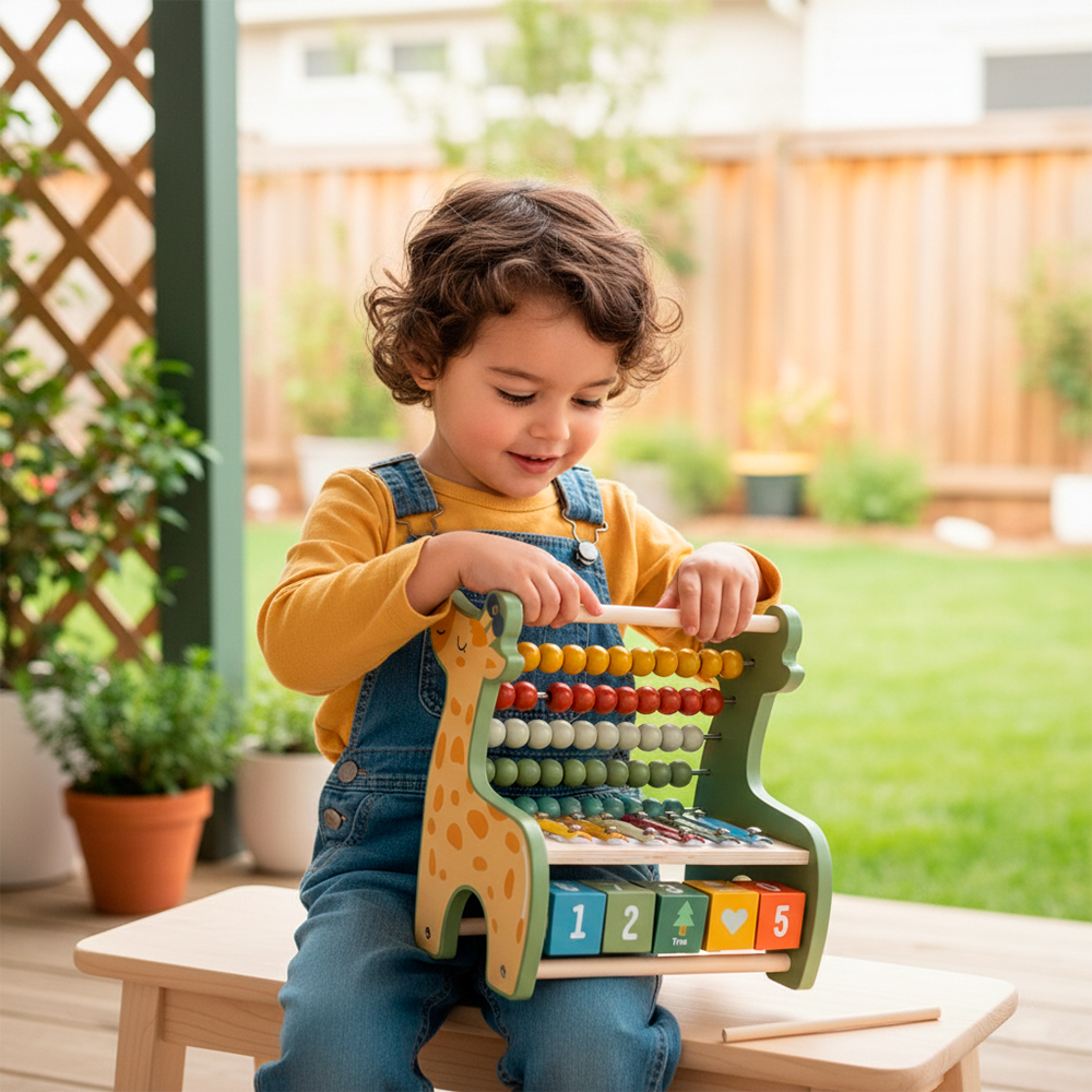 Phoohi Activity Girafa Abacus Brinquedo Infantil Criança