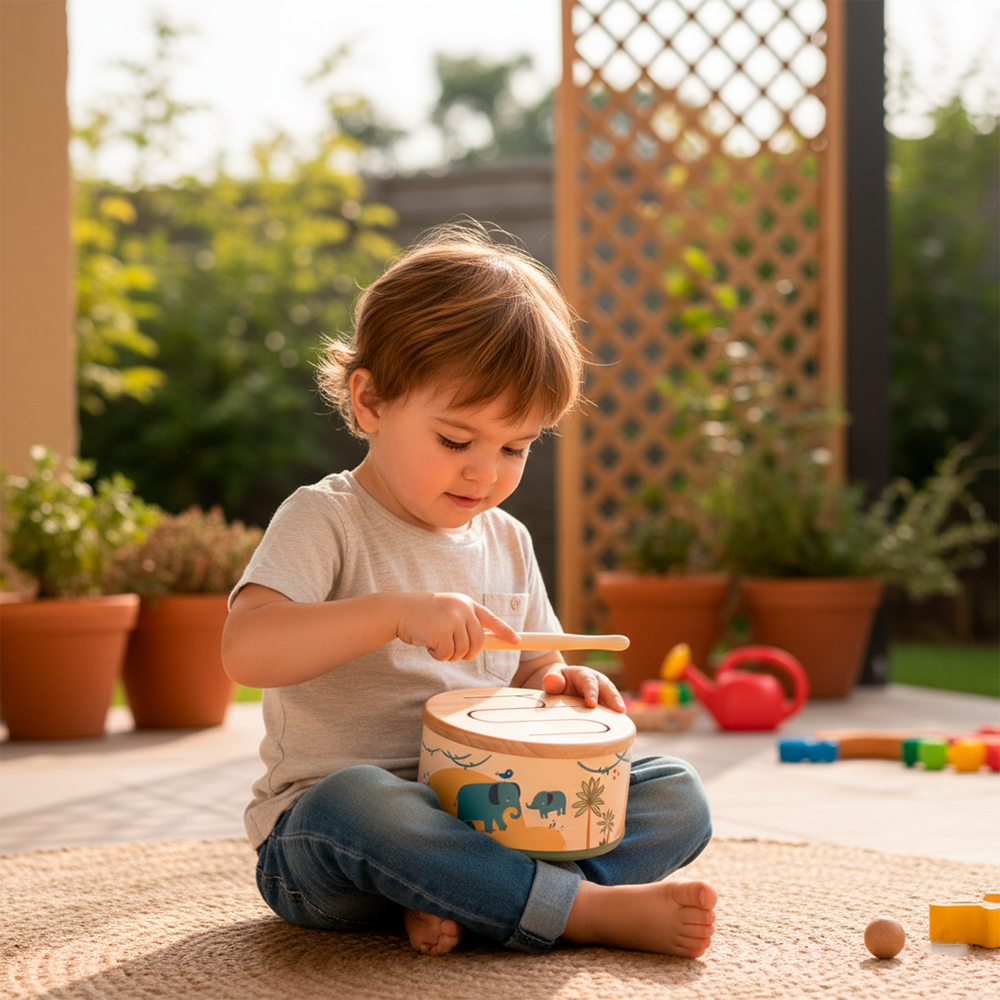 Phoohi Safari Drum PH08L002 Tambor Musical Infantil