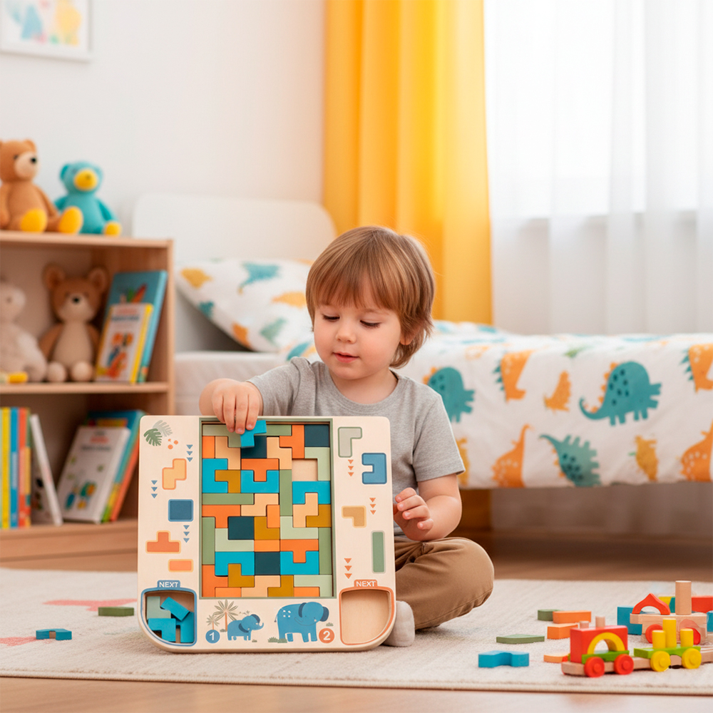 Phoohi 3D Tetris Puzzle Jogo De Lógica Raciocínio