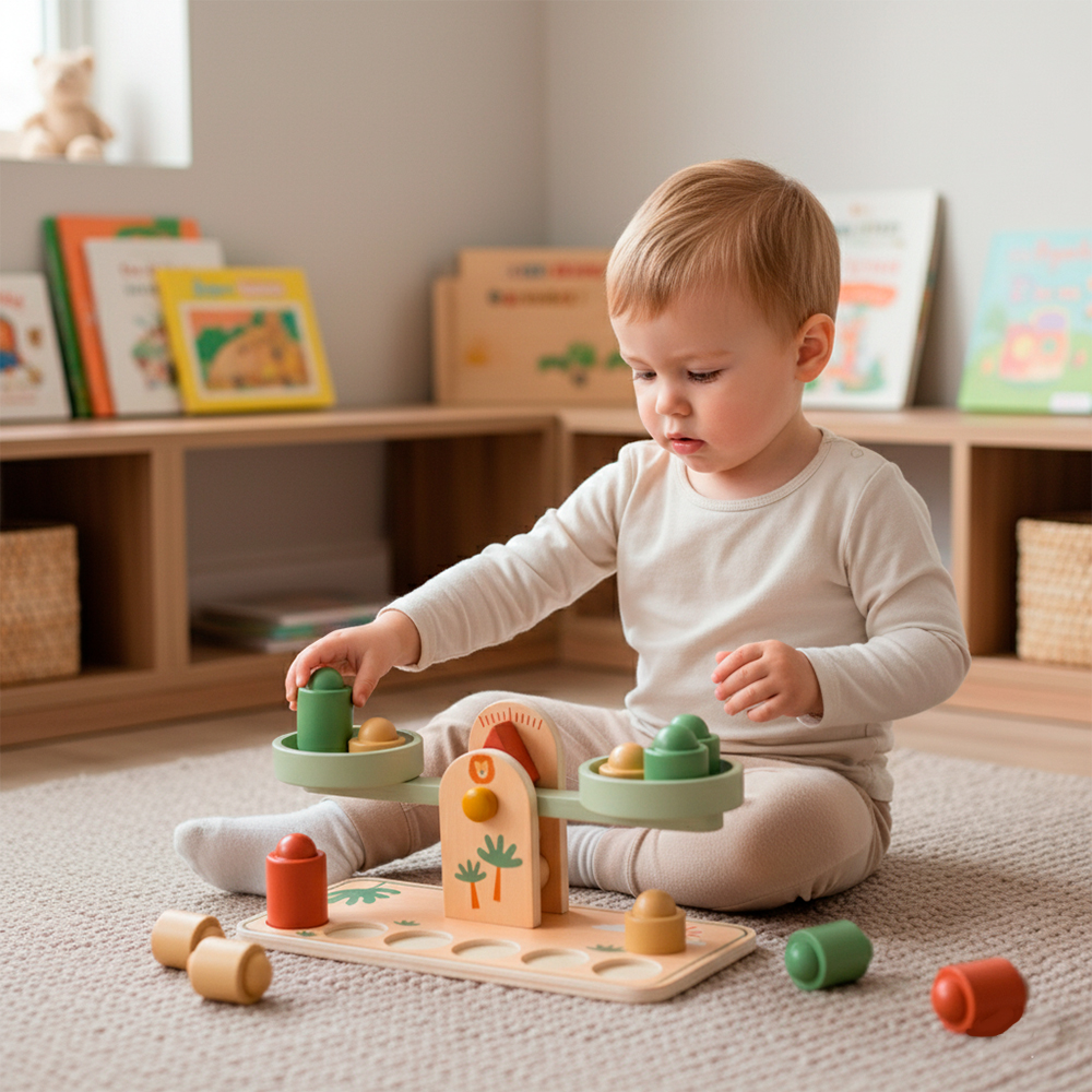 Balança Madeira Phoohi PH01G051 Brinquedo Criança