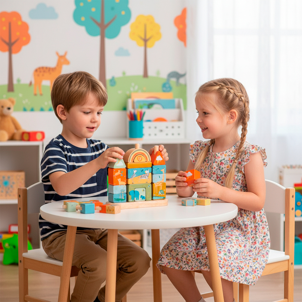 Phoohi Boloco Tower Puzzle Jogo Raciocínio p/Criança