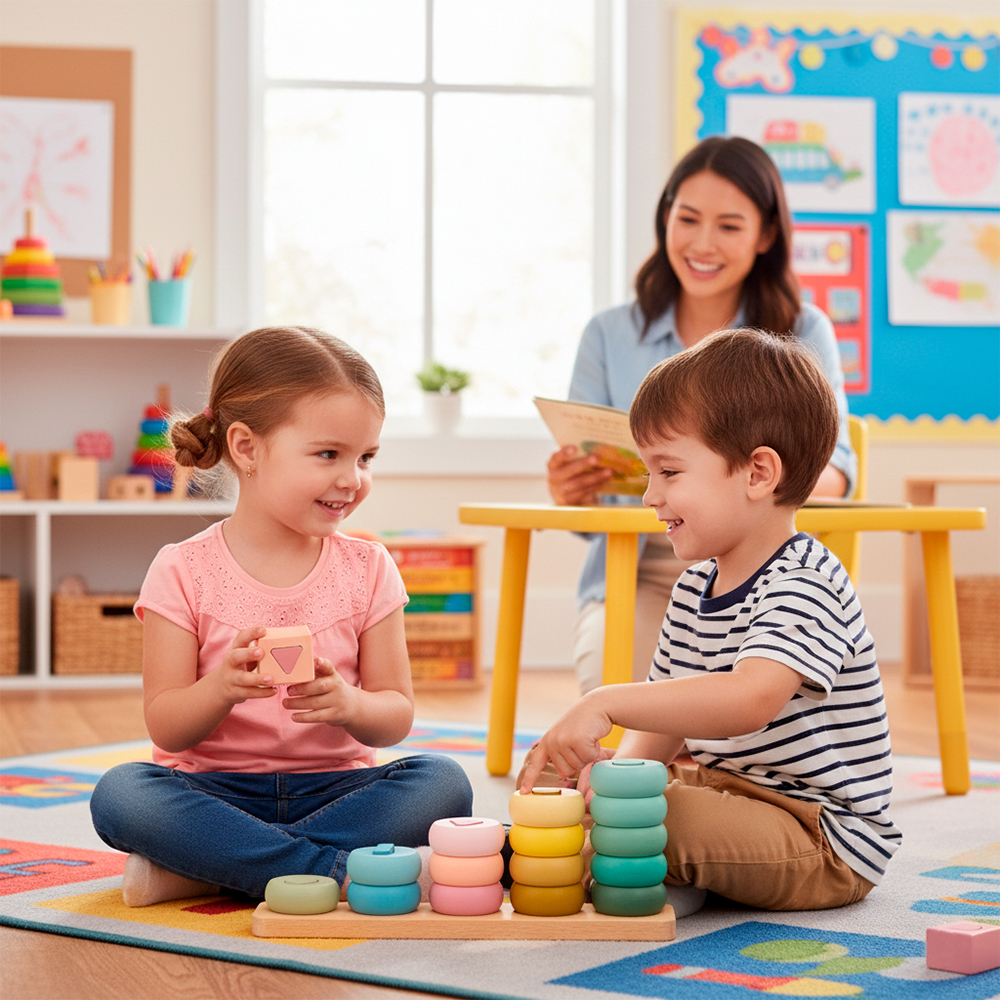 Blocos Phoohi Jogo Equilíbrio Educativo Infantil