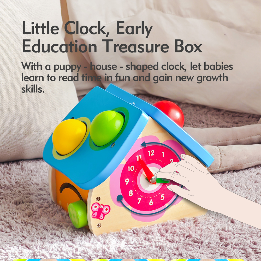 Casa Bater Madeira Boby Educativo Martelo Bolas 1 a 3 Anos