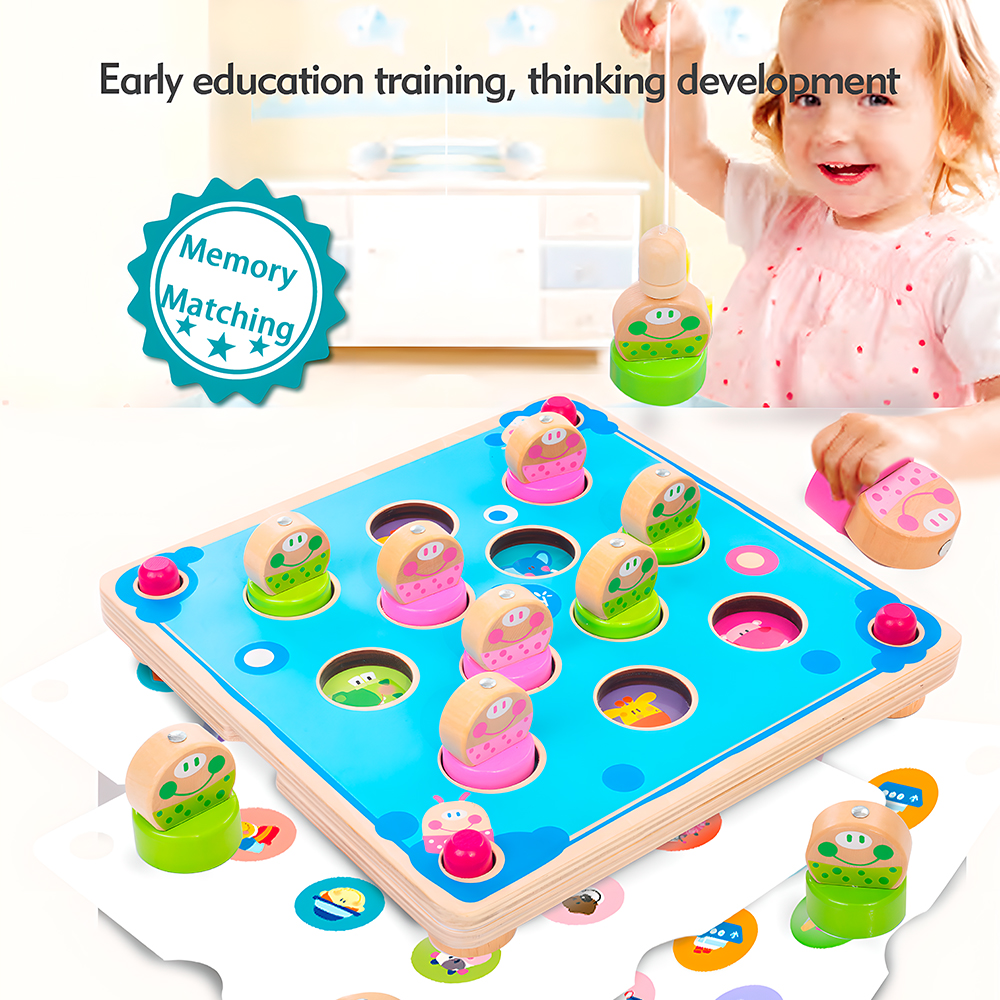 Jogo Magnético de Pesca e Memória Boby Peças em Madeira